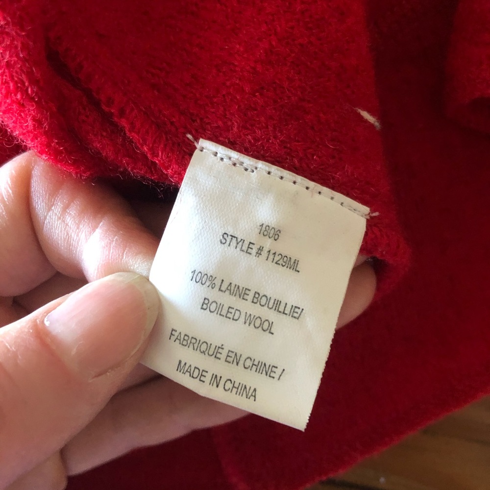 Red Sweater Jacket - Picture 8 of 9